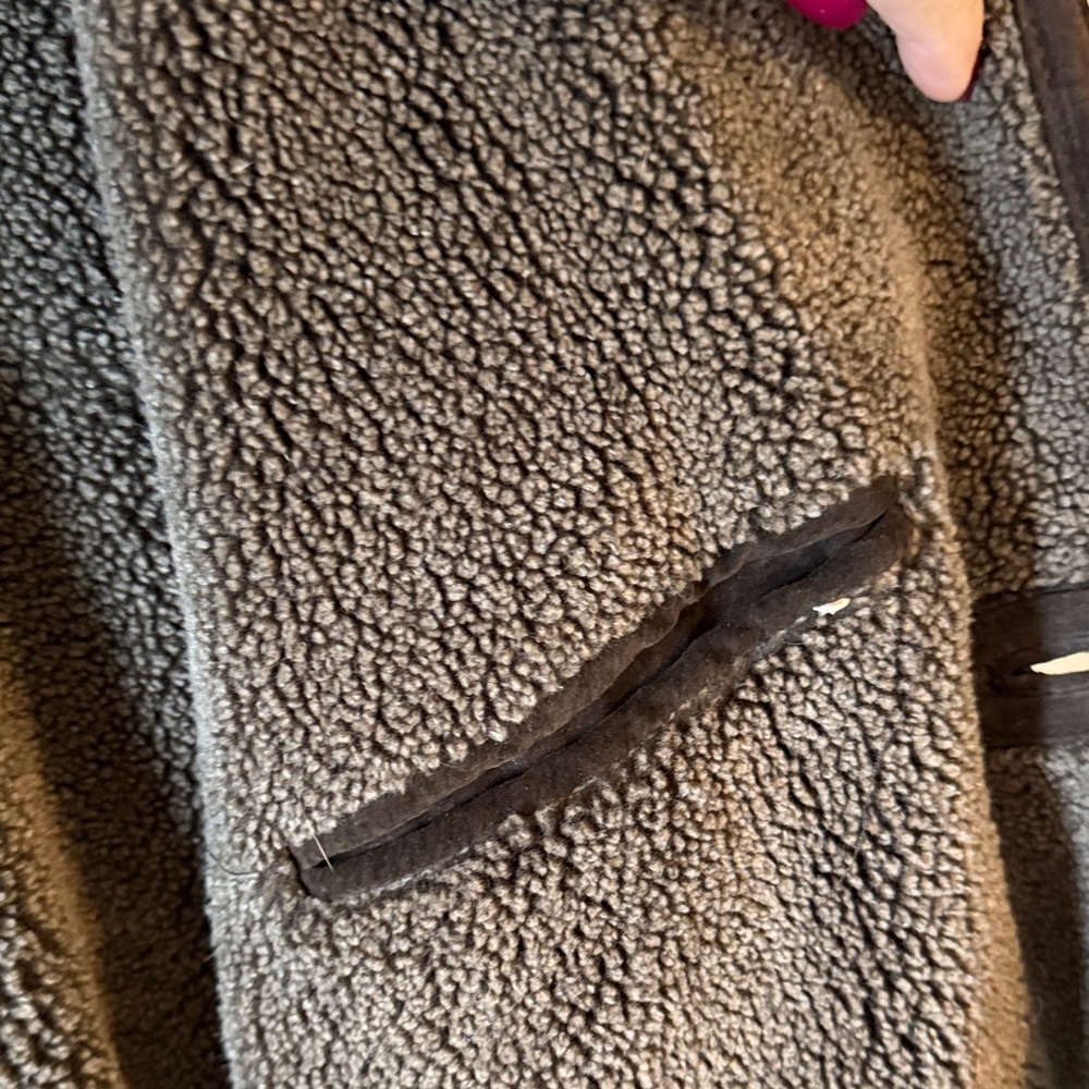 Pacific Trail Mens 2XT Chocolate Brown 100% Leather/suede Coat w/ Sherpa Lining - Picture 5 of 13